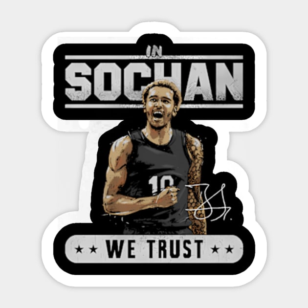 Jeremy Sochan San Antonio Trust Sticker by binchudala